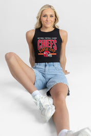 KANSAS CITY CHIEFS MIC DROP ESSENTIAL RIBBED CROP TANK