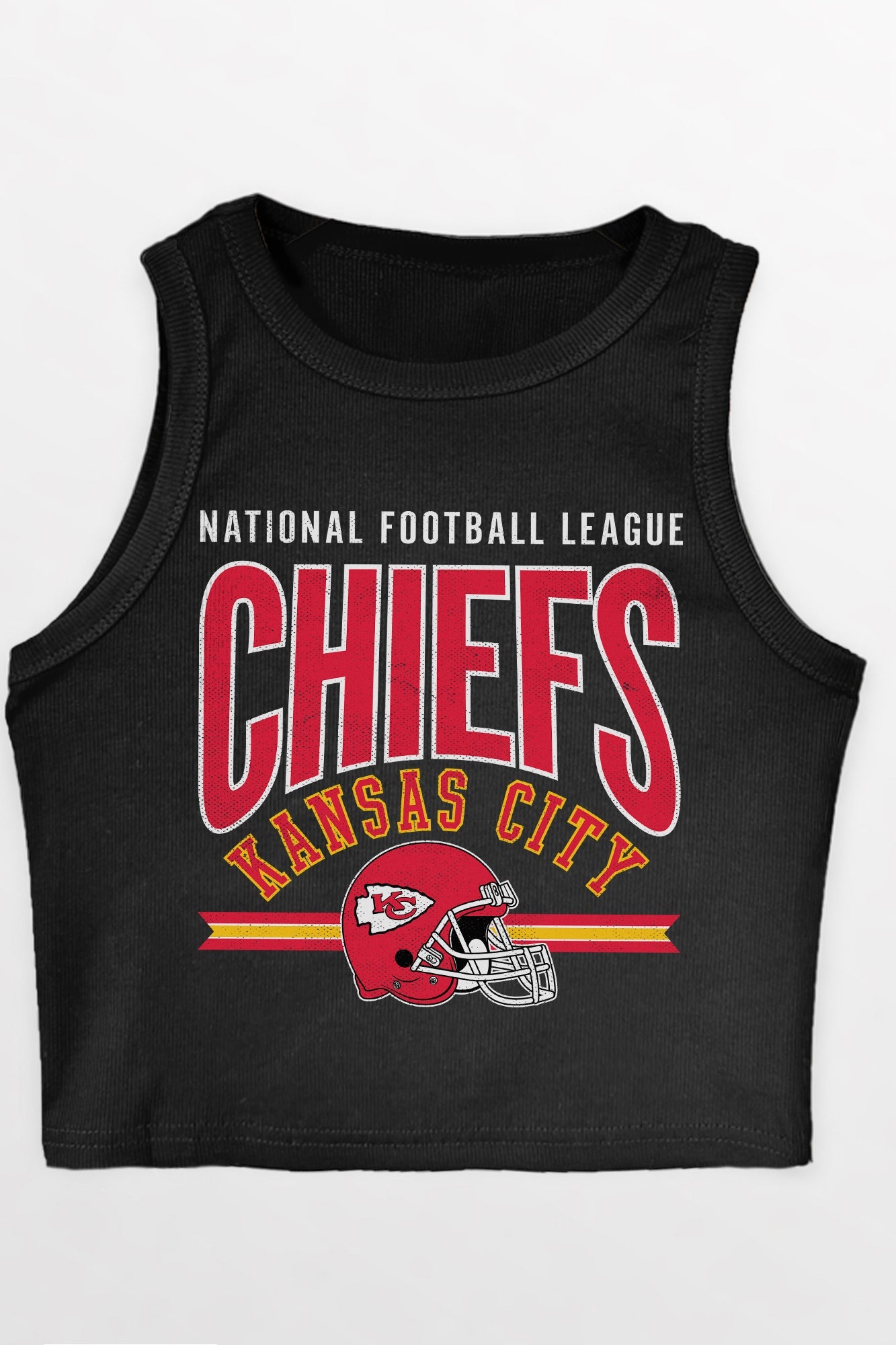 KANSAS CITY CHIEFS MIC DROP ESSENTIAL RIBBED CROP TANK