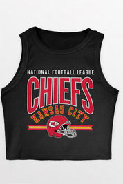 KANSAS CITY CHIEFS MIC DROP ESSENTIAL RIBBED CROP TANK