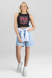 WASHINGTON STATE COUGARS MIC DROP ESSENTIAL RIBBED CROP TANK
