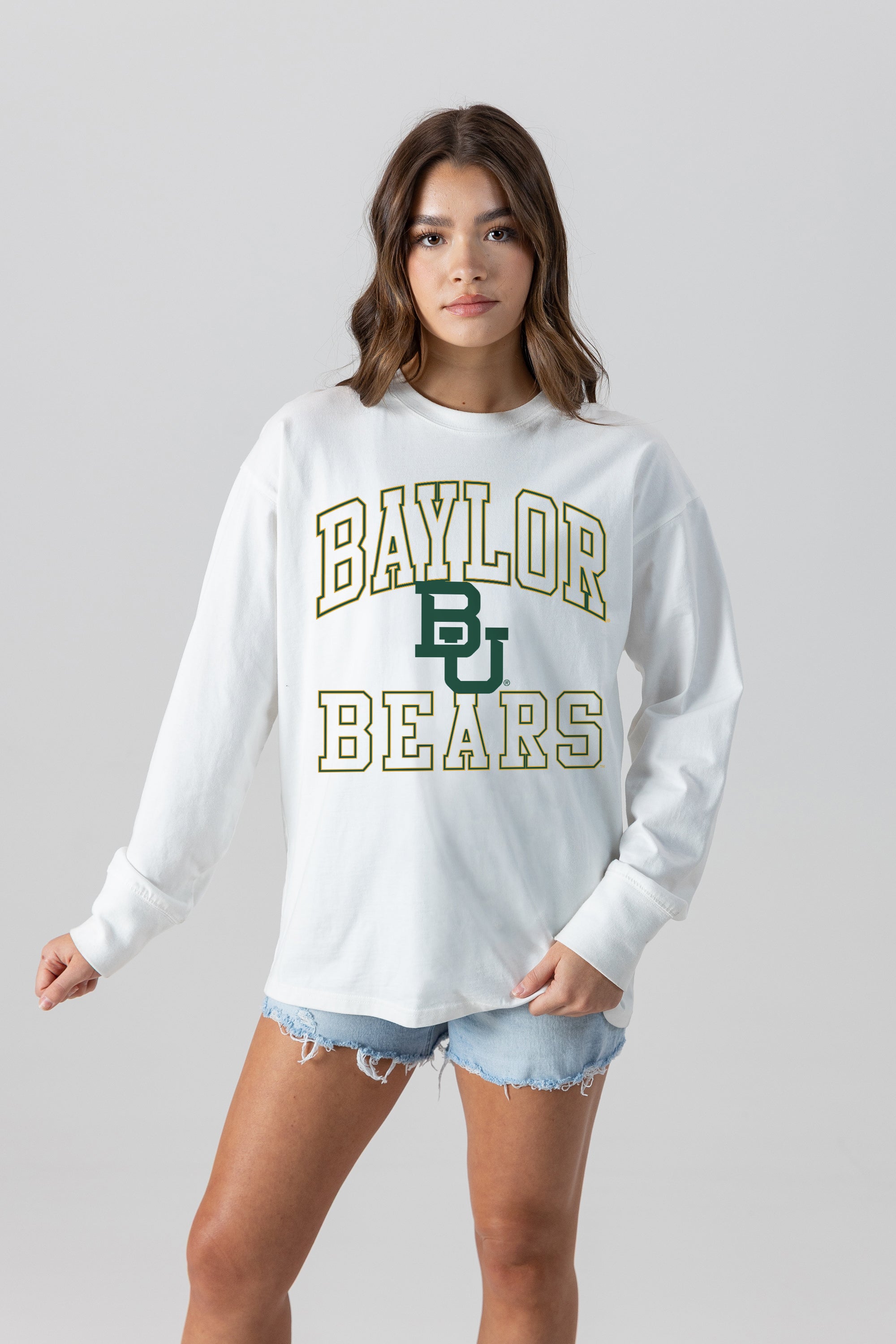BAYLOR BEARS MIND GAMES OVERSIZED MIDWEIGHT LONG SLEEVE TEE