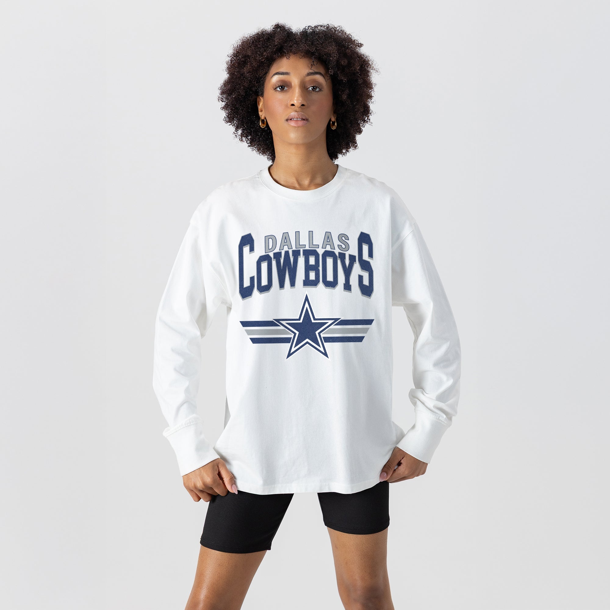 DALLAS COWBOYS SWIFT STRIKE ESSENTIAL RELAXED FIT LONG SLEEVE TEE