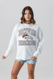 DENVER BRONCOS MIND GAMES OVERSIZED MIDWEIGHT LONG SLEEVE TEE