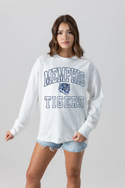 MEMPHIS TIGERS MIND GAMES OVERSIZED MIDWEIGHT LONG SLEEVE TEE