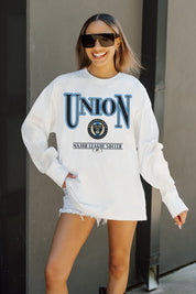 PHILADELPHIA UNION SHINING SPIRIT OVERSIZED MIDWEIGHT LONG SLEEVE TEE