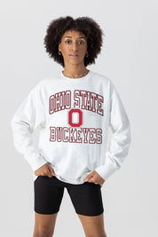 OHIO STATE BUCKEYES MIND GAMES OVERSIZED MIDWEIGHT LONG SLEEVE TEE