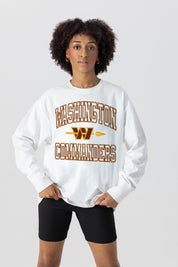 WASHINGTON COMMANDERS Mind Games Oversized Long-Sleeve Tee