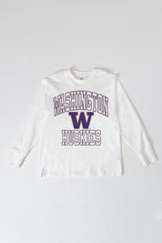 WASHINGTON HUSKIES MIND GAMES OVERSIZED MIDWEIGHT LONG SLEEVE TEE