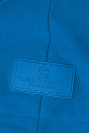 Blue Detroit Lions Never Stop Oversized Hoodie - Gameday Couture Brand Label Close-Up | Gameday Couture - SOHO
