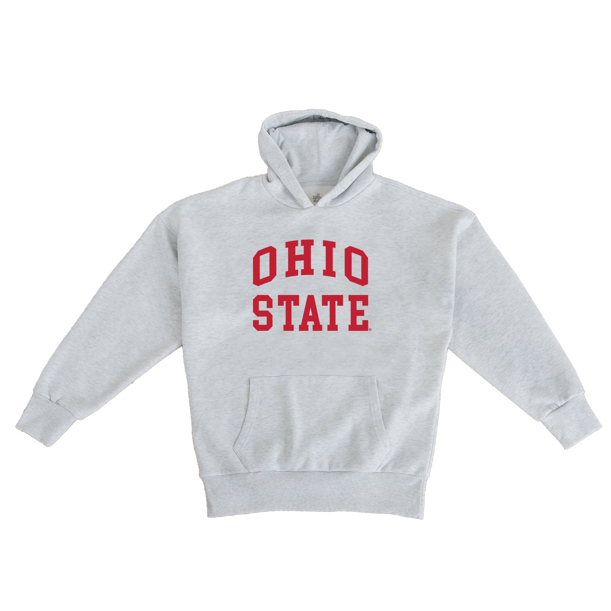 Ash Ohio State Buckeyes All-Star Style Oversized Hoodie by Madi Prewett Troutt - Ghost Mannequin Front | Gameday Couture - SOHO