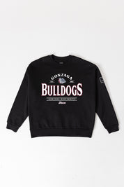 GONZAGA BULLDOGS PLAYERS ONLY BLACK LABEL PREMIUM FLEECE DROP SHOULDER CREWNECK