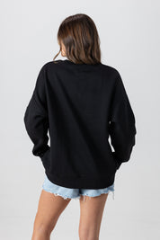 HOUSTON TEXANS PLAYERS ONLY BLACK LABEL PREMIUM FLEECE DROP SHOULDER CREWNECK