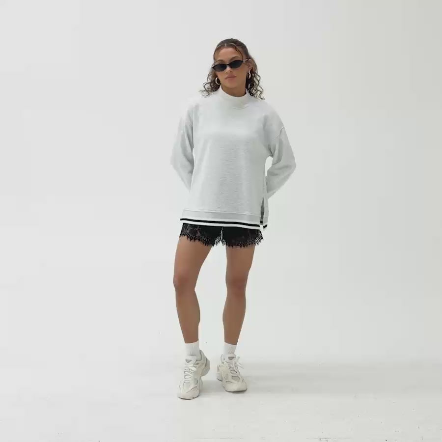 DAYTON FLYERS RALLY POINT CONTRAST MOCKNECK PULLOVER