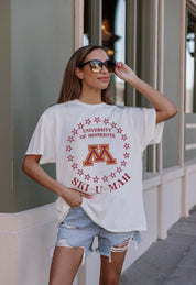 MINNESOTA GOLDEN GOPHERS ON POINT OVERSIZED CREWNECK TEE