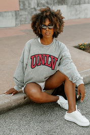 UNLV REBELS Play The Game Faded Wash Pullover