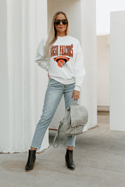 BOWLING GREEN FALCONS SLOW MOTION PREMIUM FLEECE DROP SHOULDER CREWNECK PULLOVER
